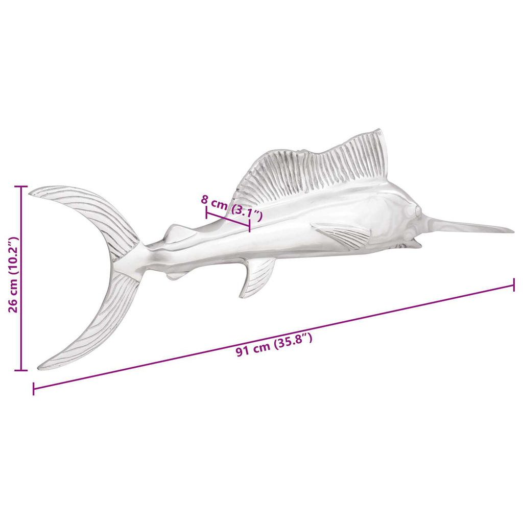 Sculpture Argent 91 x 8 x 26 cm Aluminium