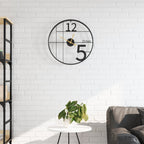 Horloge murale Ø50 cm fer