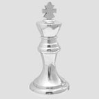 Sculptures 2 pcs Argent Aluminium