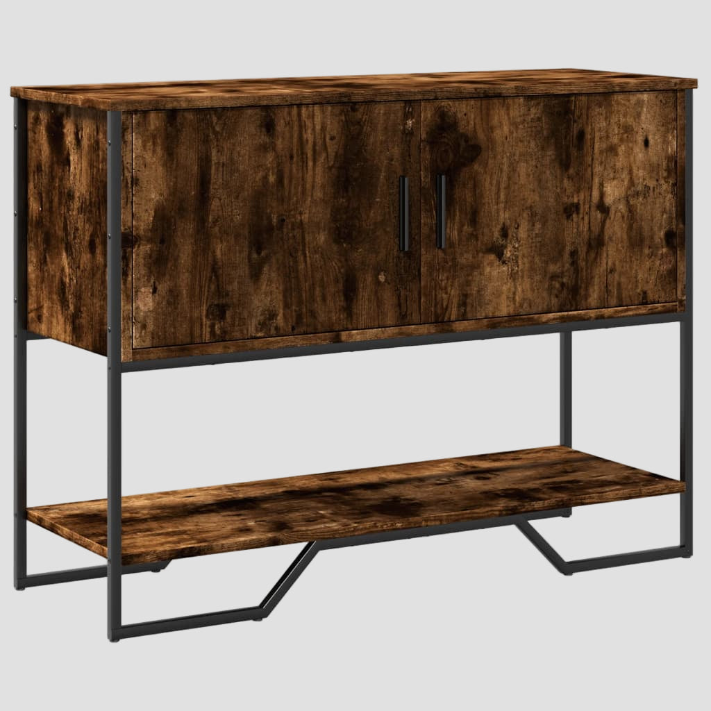 Table console en bois d'ingénierie 100x35x74,5 cm