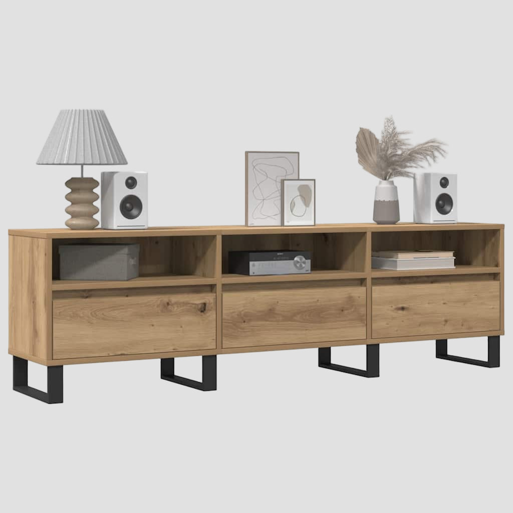 Meuble TV en bois d'ingénierie 150x30x44,5 cm