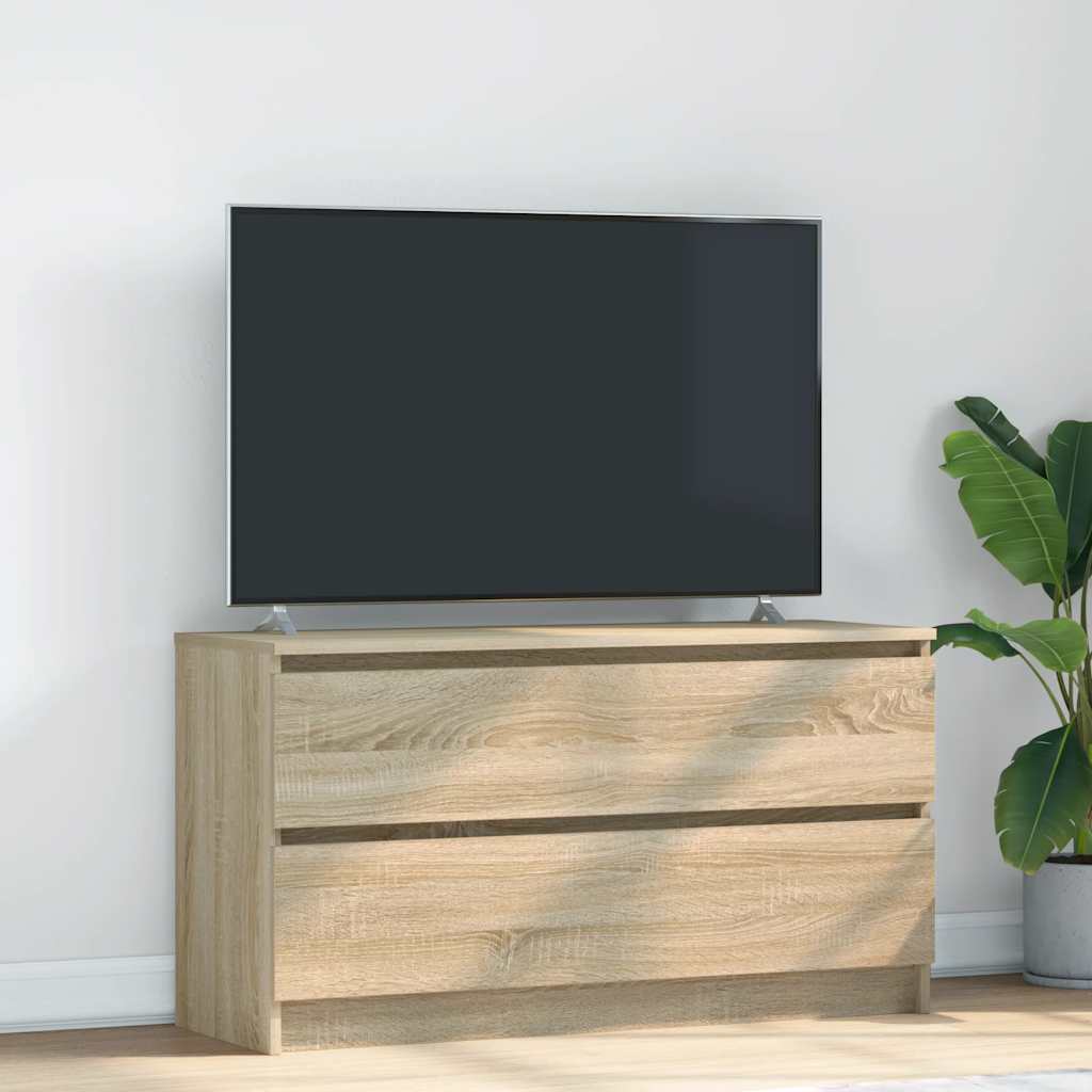 Meuble TV en. bois d'ingénierie 100x35x54 cm