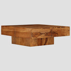 Table basse 80x80x30 cm bois d'acacia massif
