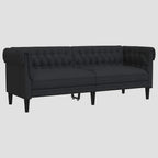 Canapé Chesterfield 3 places tissu