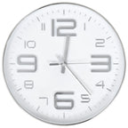 Horloge murale 30 cm Argenté