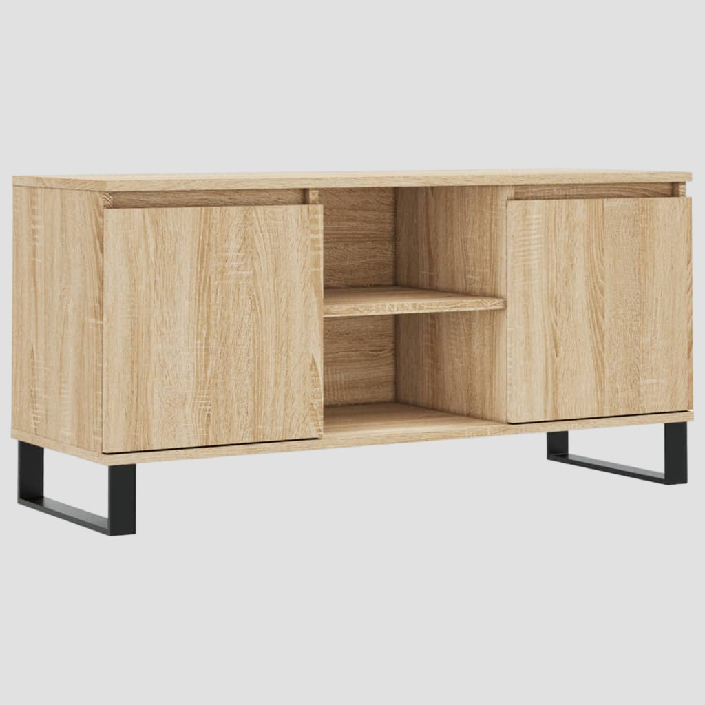 Meuble TV en bois d'ingénierie 104x35x50 cm