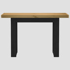 Table console NOAIN pieds en forme de U 120x30x75 cm massif pin