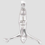 Sculpture Argent "Homme tombant" 22 x 8 x 25 cm Aluminium