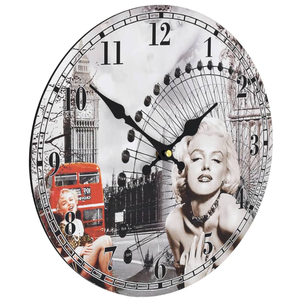 Horloge murale vintage Londres 30 cm