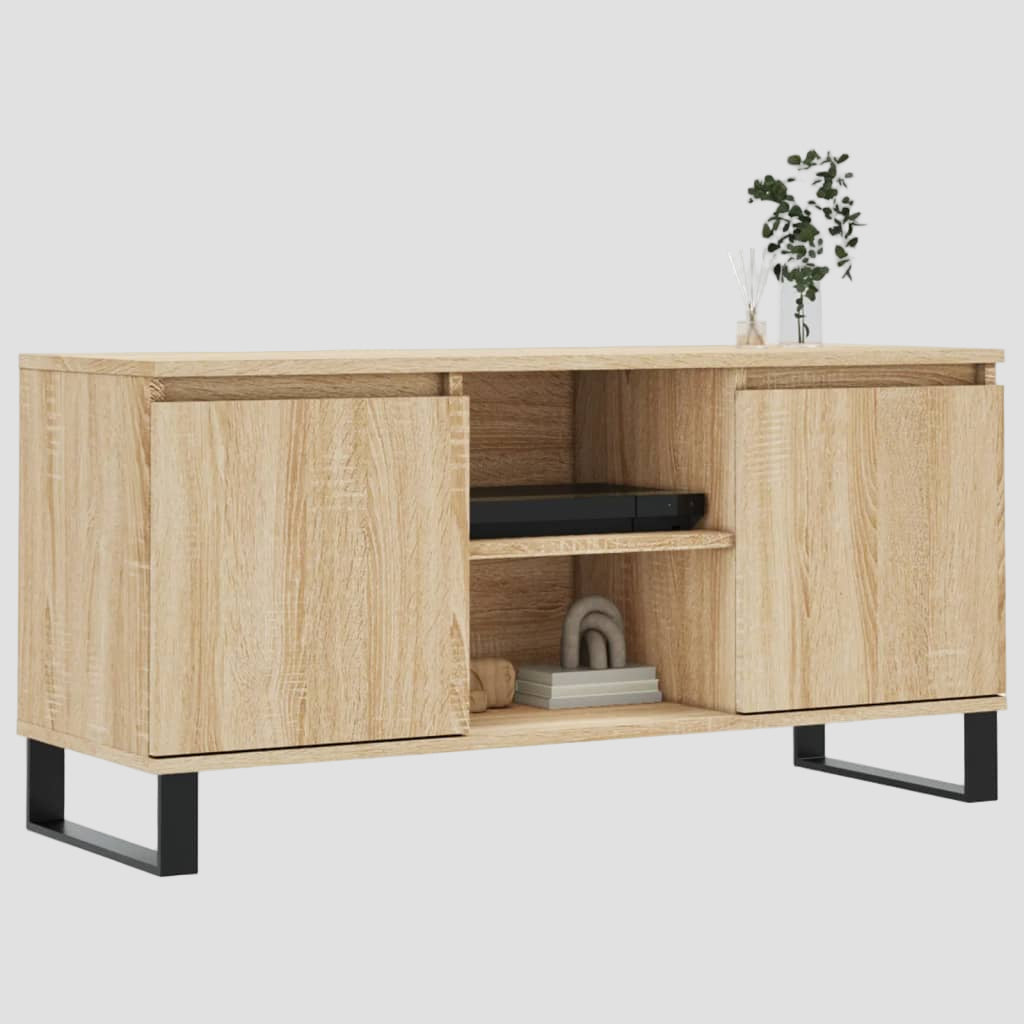 Meuble TV en bois d'ingénierie 104x35x50 cm