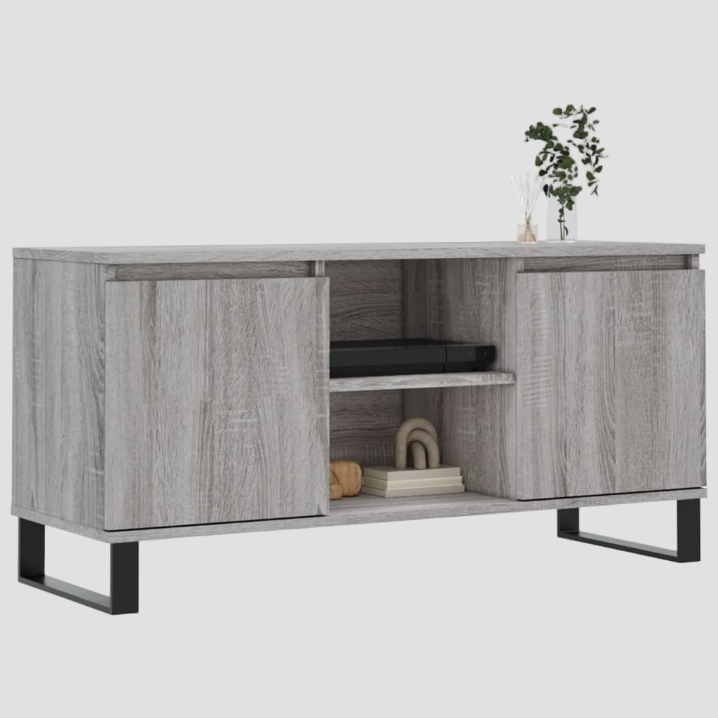 Meuble TV en bois d'ingénierie 104x35x50 cm