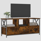 Meuble TV en bois d'ingénierie et fer 102x33x45 cm