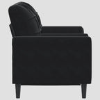 Canapé 2 places avec oreillers décoratifs 120 cm velours