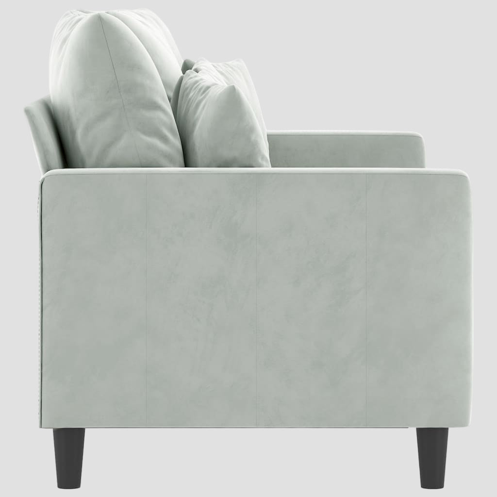 Canapé à 2 places 120 cm Velours