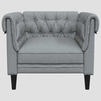Canapé Chesterfield 2 places tissu