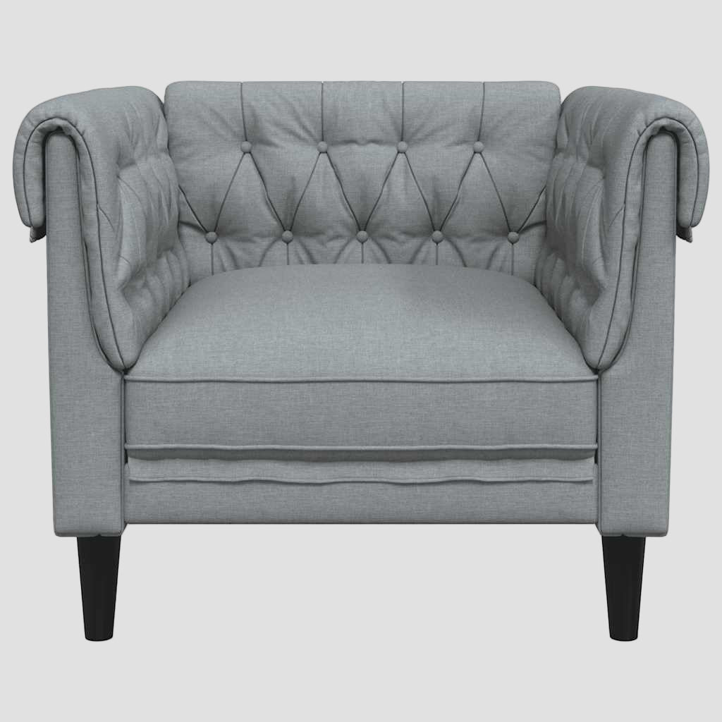 Canapé Chesterfield 2 places tissu