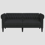 Canapé Chesterfield 2 places tissu