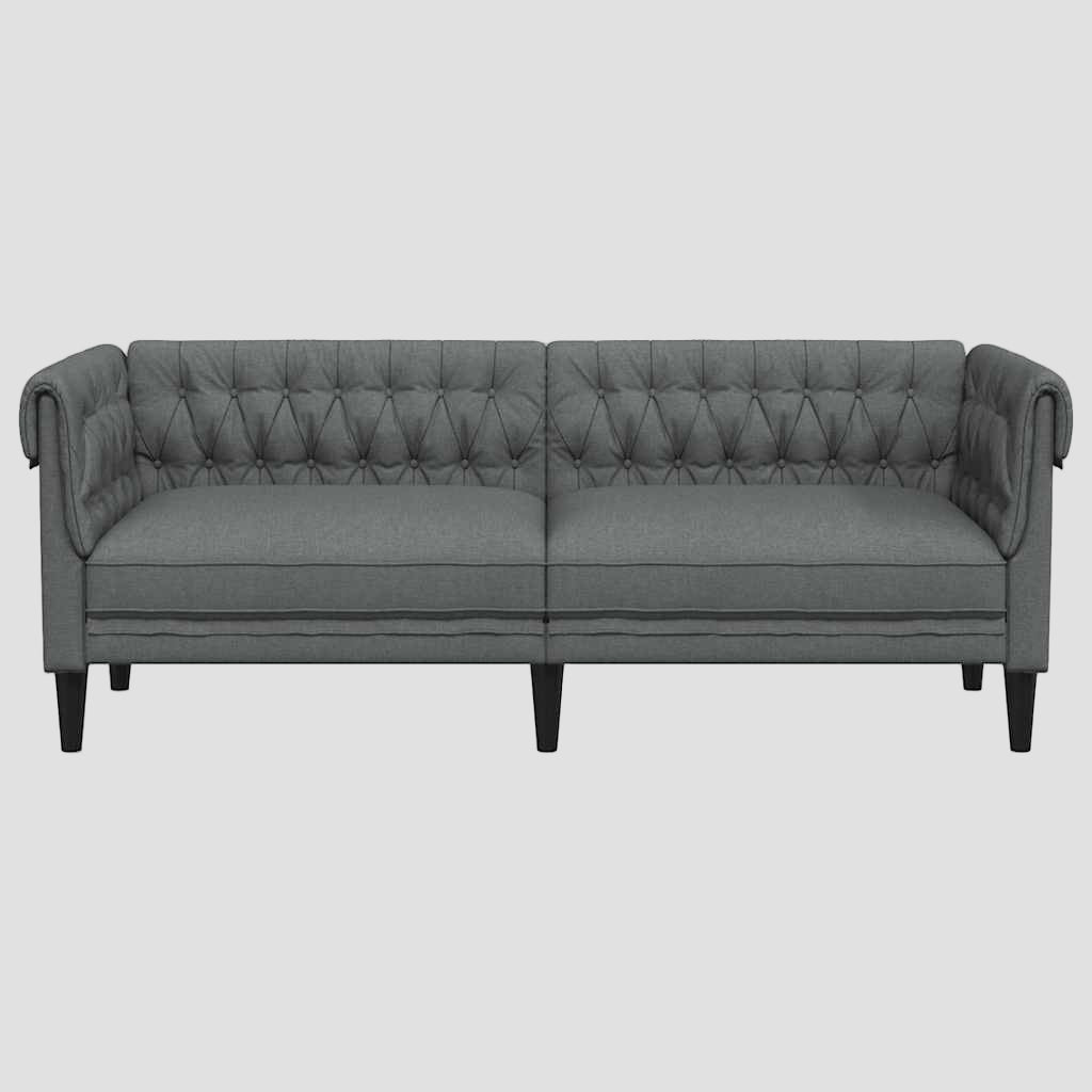 Canapé Chesterfield 3 places tissu
