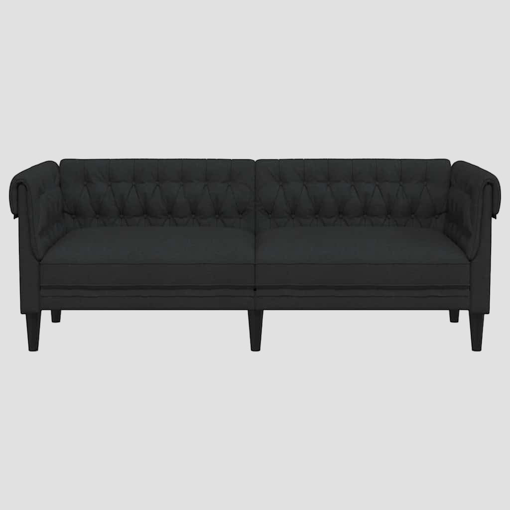 Canapé Chesterfield 3 places tissu
