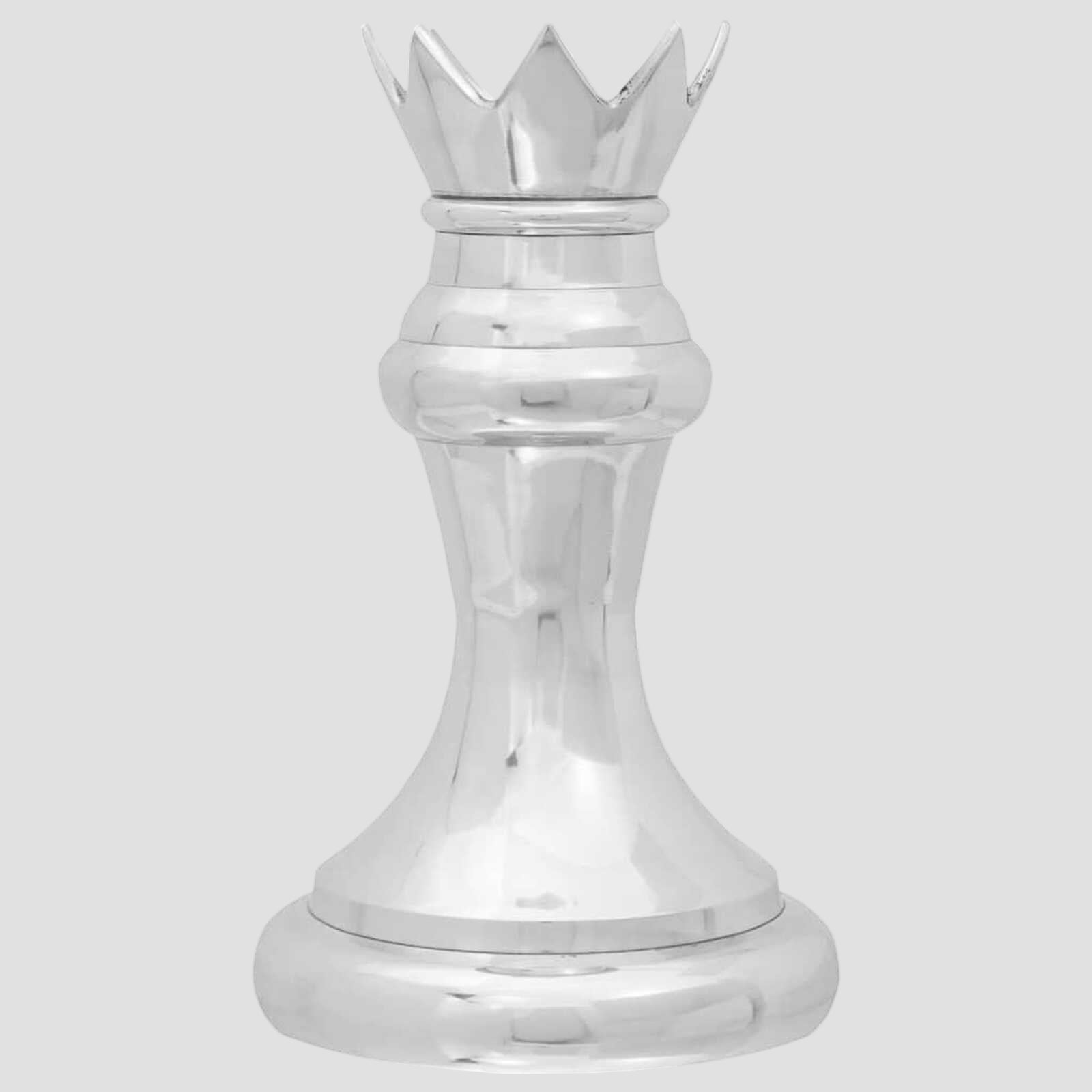 Sculptures 2 pcs Argent Aluminium