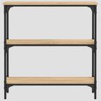 Table console en bois d'ingénierie 75x22,5x75 cm