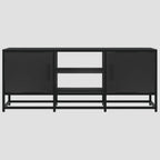 Meuble TV en bois d'ingénierie et métal 100x35x41 cm