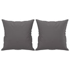 Canapé 3 places avec oreillers décoratifs noir similicuir