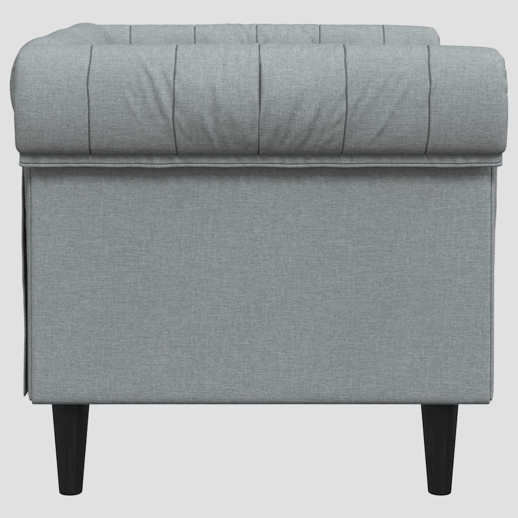 Canapé Chesterfield 2 places tissu