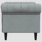 Canapé Chesterfield 2 places tissu