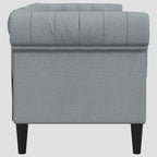 Canapé Chesterfield 2 places tissu