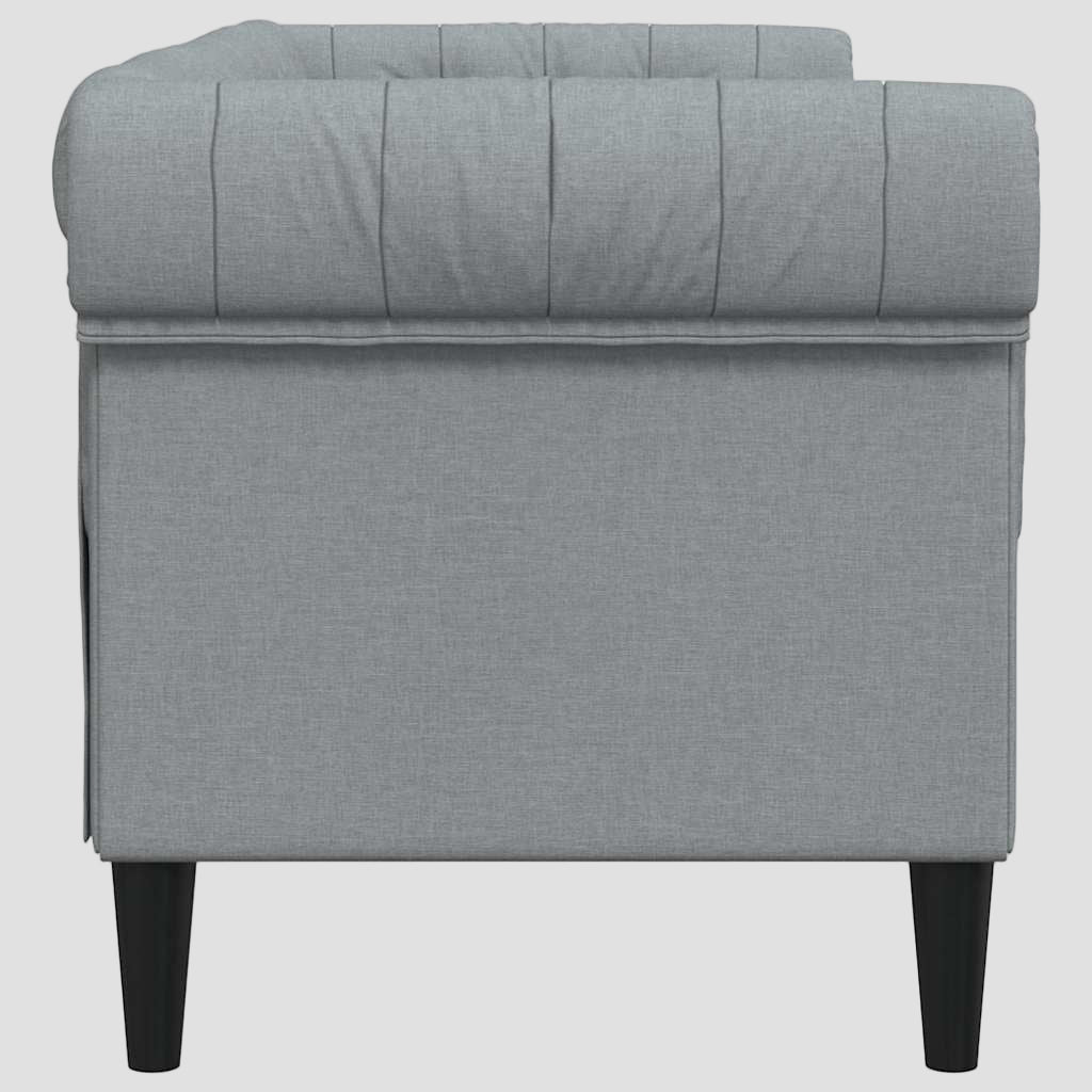 Canapé Chesterfield 2 places tissu