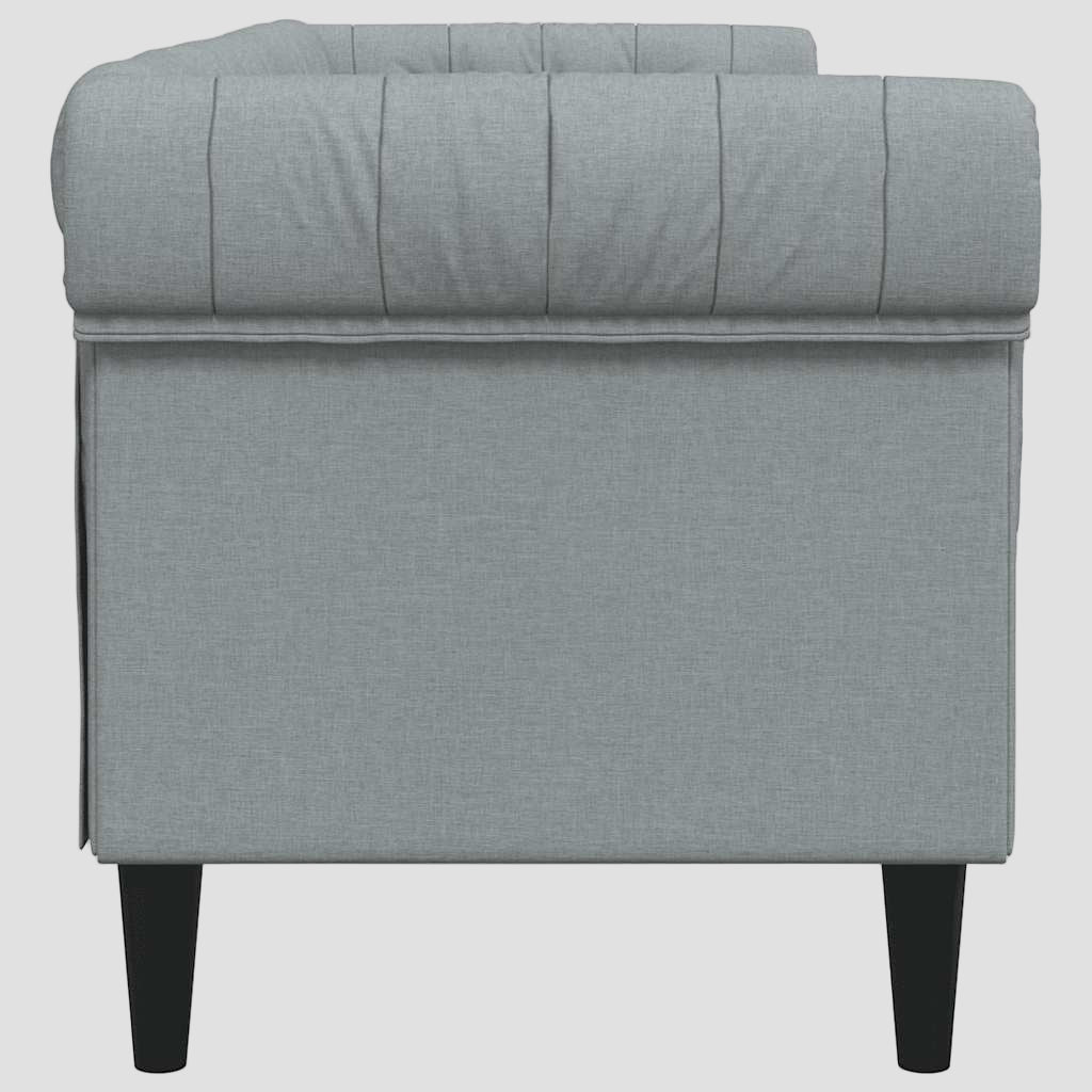 Canapé Chesterfield 3 places tissu