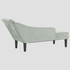 Chaise longue avec coussins velours