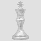 Sculptures 2 pcs Argent Aluminium