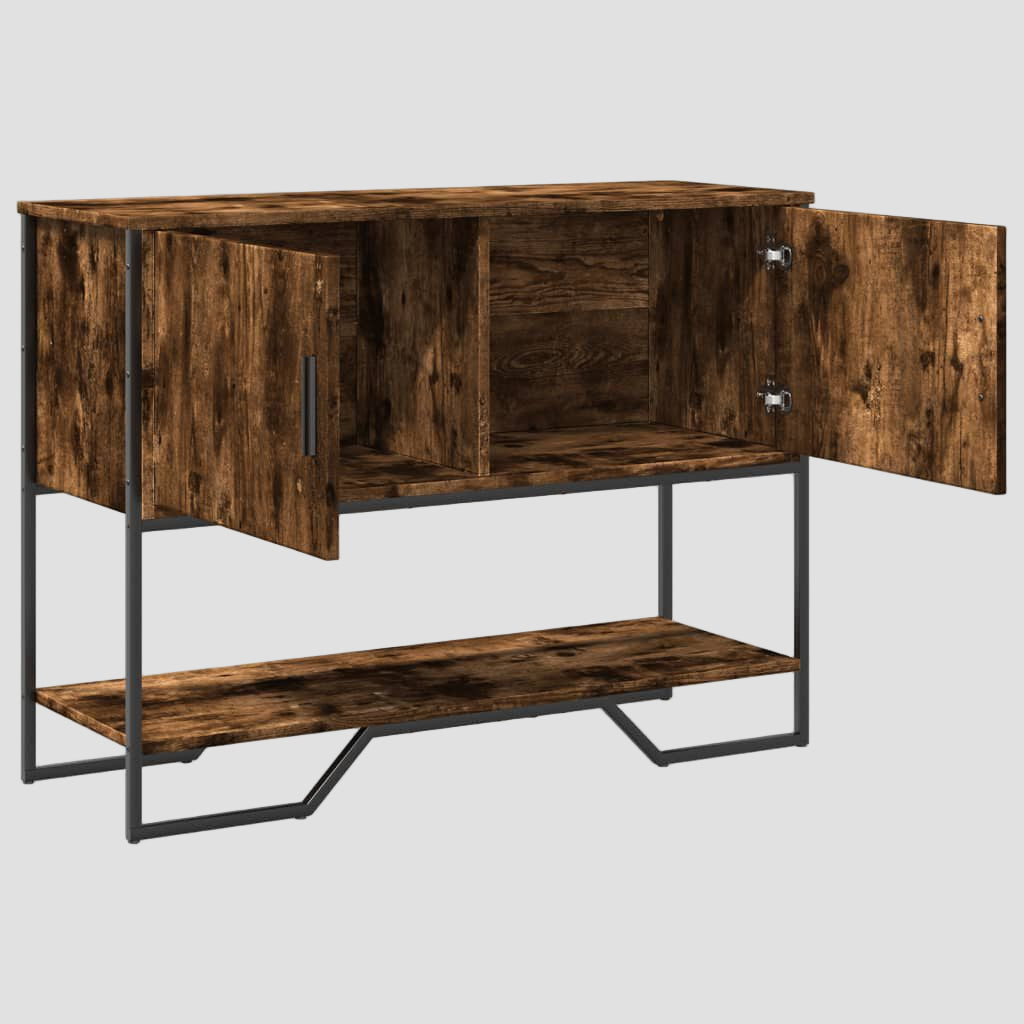 Table console en bois d'ingénierie 100x35x74,5 cm