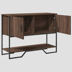 Table console en bois d'ingénierie 100x35x74,5 cm