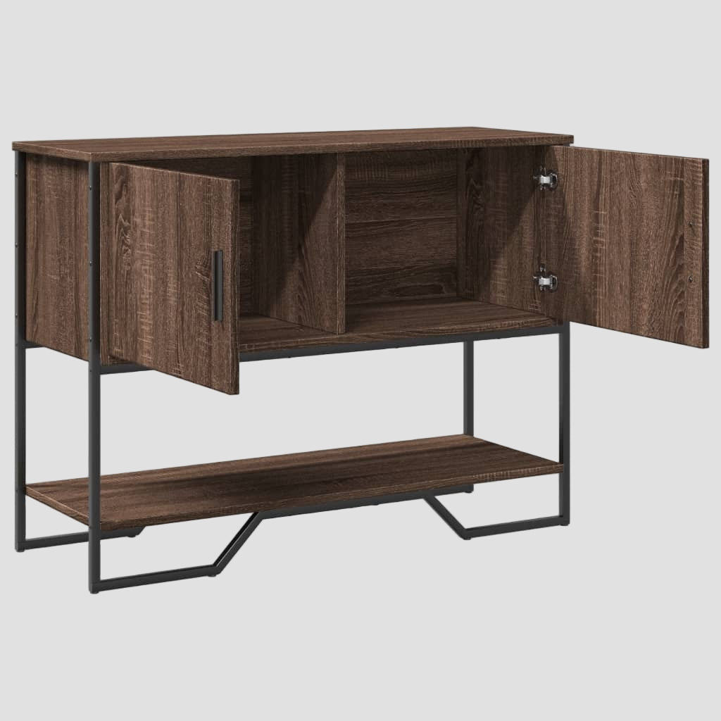 Table console en bois d'ingénierie 100x35x74,5 cm