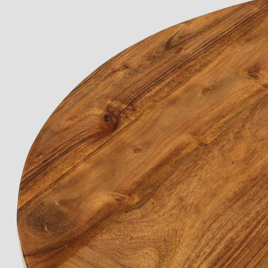 Table basse en bois d'acacia solide 65x65x32 cm
