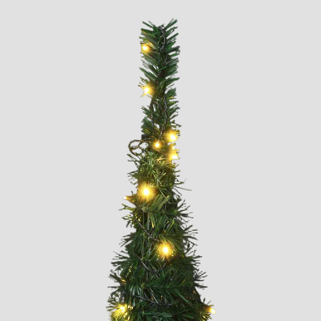 Sapin de Noël artificiel pré-éclairé avec guirlandes vert 150cm