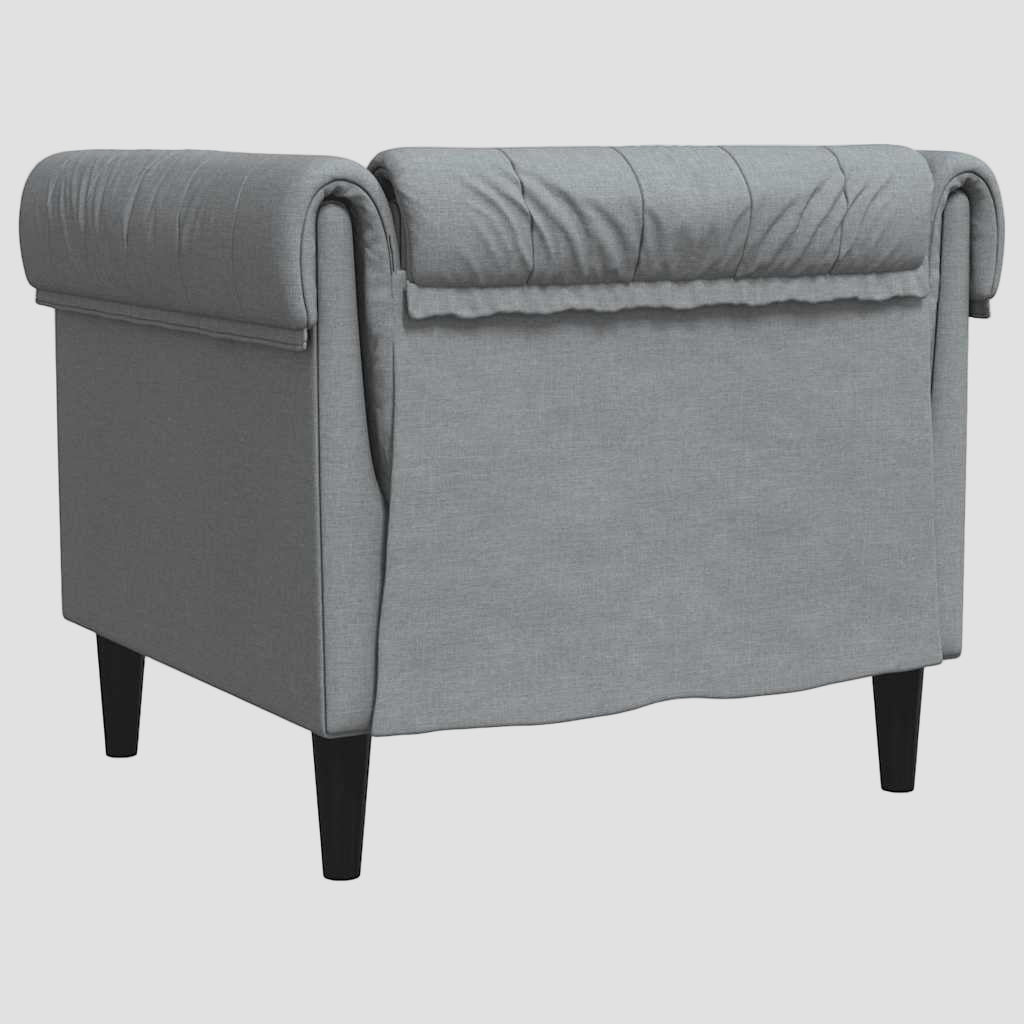 Canapé Chesterfield 2 places tissu