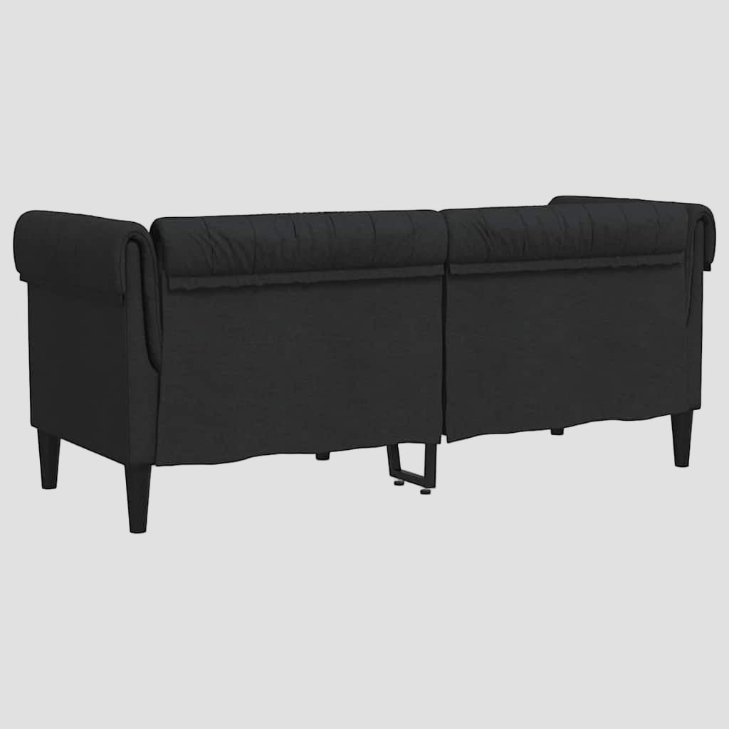 Canapé Chesterfield 2 places tissu
