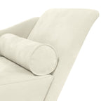 Chaise longue avec coussins velours