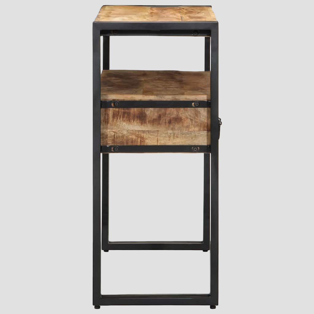 Table console Marron 90 x 33 x 75 cm bois de manguier massif