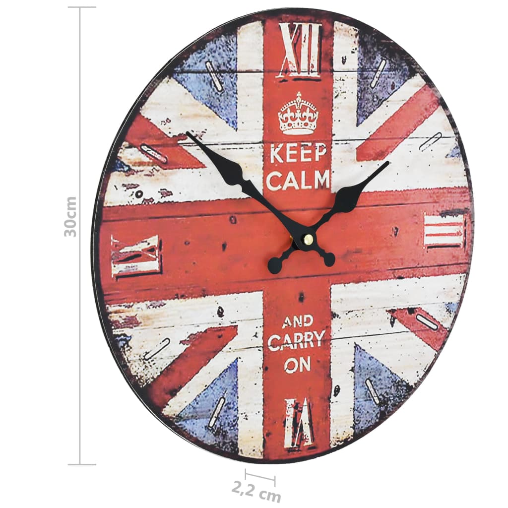 Horloge murale vintage Londres 30 cm