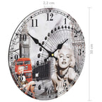 Horloge murale vintage Londres 30 cm