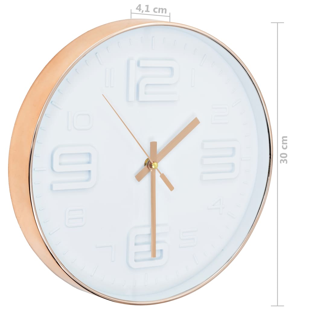 Horloge murale 30 cm Argenté