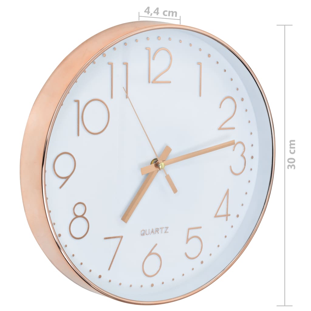 Horloge murale 30 cm Argenté