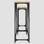 Tables console gigognes 2 pcs bois d'ingénierie