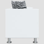 Ensemble de canapés 2 places et 3 places Cuir synthétique Blanc