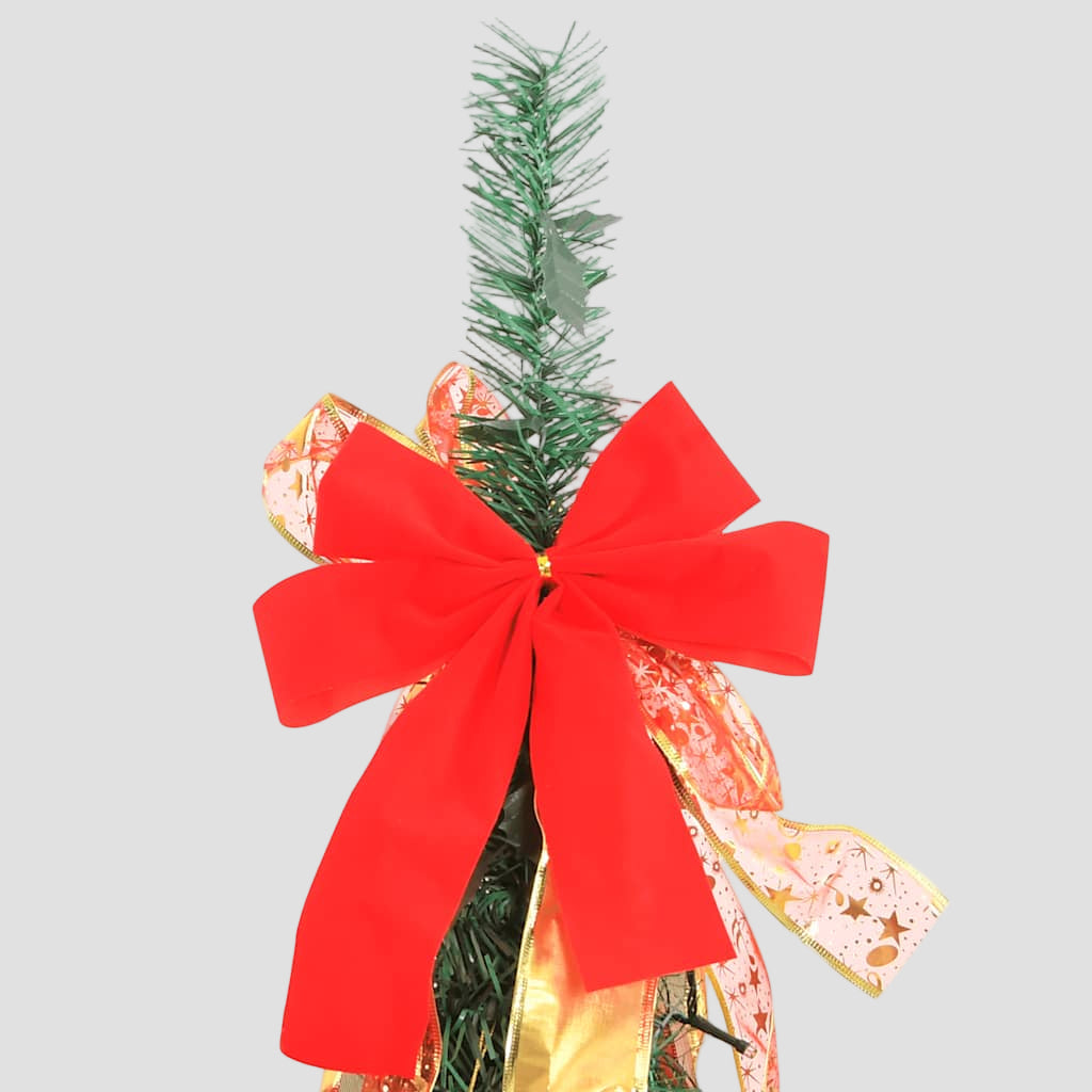 Sapin de Noël artificiel escamotable 50 LED vert 120 cm